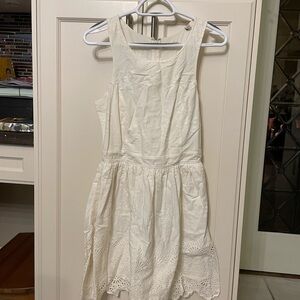 Jack Wills White Embroidered Dress